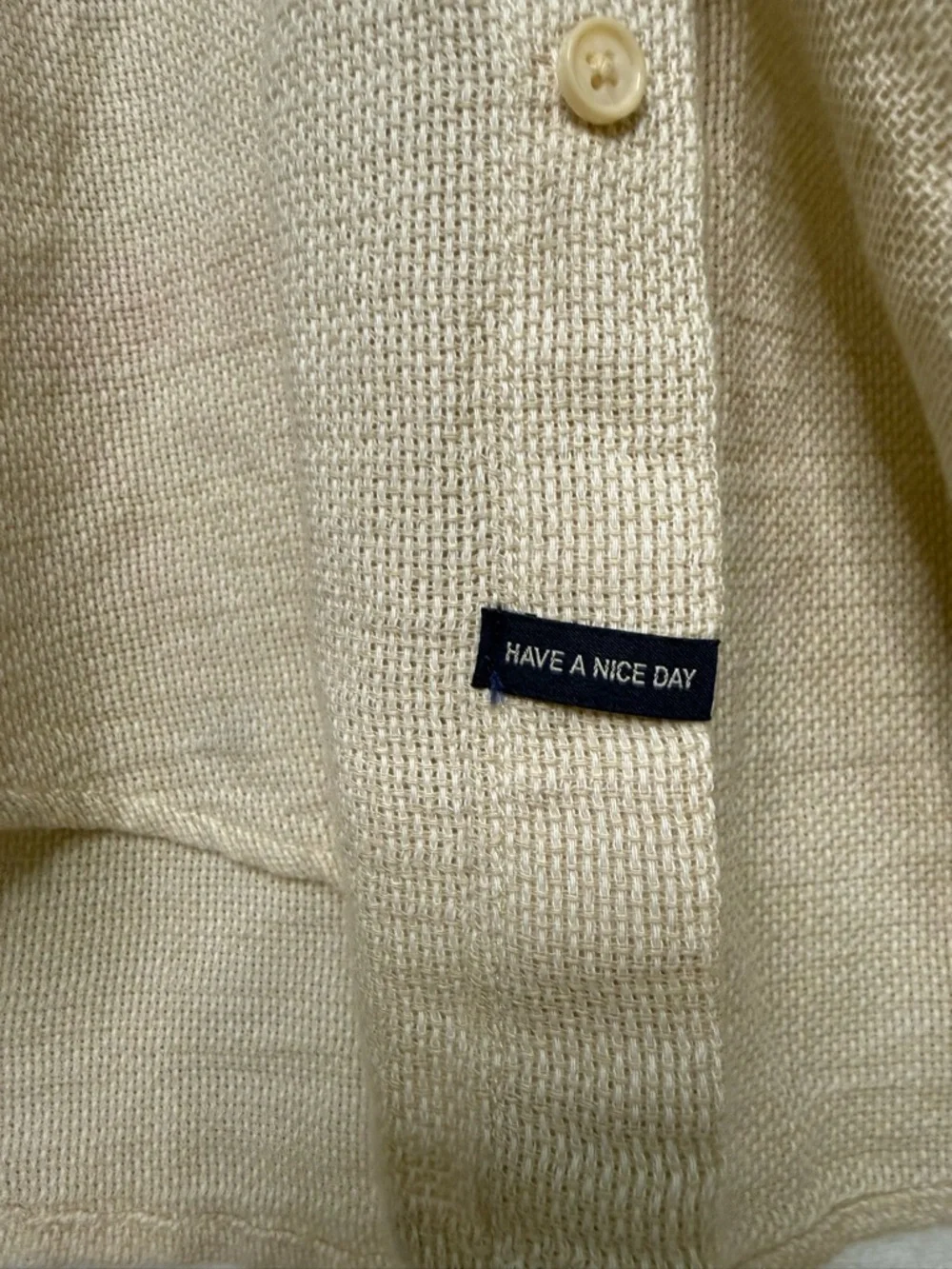Men's Scotch and Soda, Lino Weave Band Collar Button-Up Shirt size L - Picture 5 of 15